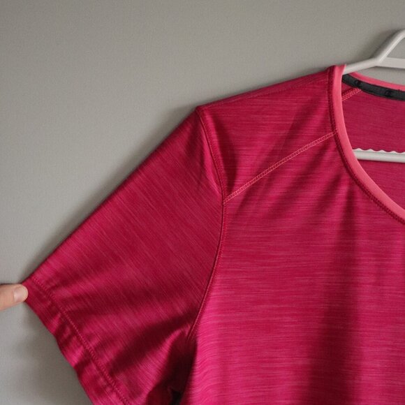 Champion Women's Large Pink Activewear Stretch Crewneck Short Sleeve T-Shirt - Picture 3 of 10